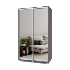 РОЛАНД Шкаф-купе с зеркалами Анкор темный (450*1300) Р433 в Нытве - nytva.mebel24.online | фото 2