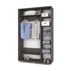 РОЛАНД Шкаф-купе с зеркалами Анкор темный (450*1400) Р443 в Нытве - nytva.mebel24.online | фото 3