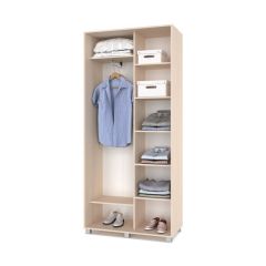 РОЛАНД Шкаф-купе с зеркалами Млечный дуб (450*1000) Р403 в Нытве - nytva.mebel24.online | фото 2