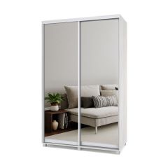 РОЛАНД Шкаф-купе с зеркалами Шимо светлый (450*1400) Р443 в Нытве - nytva.mebel24.online | фото
