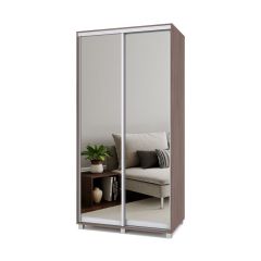 РОЛАНД Шкаф-купе с зеркалами Шимо темный (450*1100) Р413 в Нытве - nytva.mebel24.online | фото 2