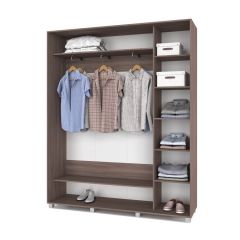 РОЛАНД Шкаф-купе с зеркалами Шимо темный (450*1800) Р483 в Нытве - nytva.mebel24.online | фото 2