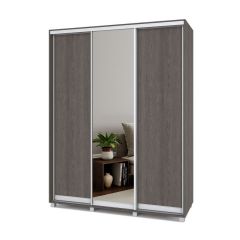 РОЛАНД Шкаф-купе с зеркалом Анкор темный (450*1700) Р472 в Нытве - nytva.mebel24.online | фото 2