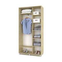 РОЛАНД Шкаф-купе с зеркалом Ирландский дуб (450*1100) Р412 в Нытве - nytva.mebel24.online | фото 3
