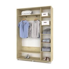 РОЛАНД Шкаф-купе с зеркалом Ирландский дуб (450*1500) Р452 в Нытве - nytva.mebel24.online | фото 3
