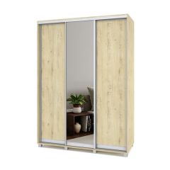 РОЛАНД Шкаф-купе с зеркалом Ирландский дуб (450*1600) Р462 в Нытве - nytva.mebel24.online | фото 2
