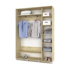 РОЛАНД Шкаф-купе с зеркалом Ирландский дуб (450*1600) Р462 в Нытве - nytva.mebel24.online | фото 3