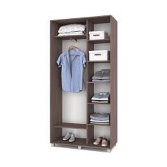РОЛАНД Шкаф-купе с зеркалом Шимо темный (450*1100) Р412 в Нытве - nytva.mebel24.online | фото 3