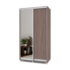 РОЛАНД Шкаф-купе с зеркалом Шимо темный (450*1200) Р422 в Нытве - nytva.mebel24.online | фото 2