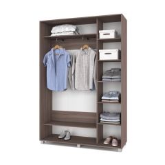 РОЛАНД Шкаф-купе с зеркалом Шимо темный (450*1500) Р452 в Нытве - nytva.mebel24.online | фото 3