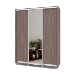 РОЛАНД Шкаф-купе с зеркалом Шимо темный (450*1700) Р472 в Нытве - nytva.mebel24.online | фото