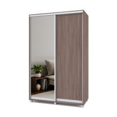 РОЛАНД Шкаф-купе с зеркалом Шимо темный (600*1400) Р642 в Нытве - nytva.mebel24.online | фото