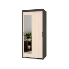 ТОМАС Шкаф-купе с зеркалом Венге/Млечный дуб Т22 в Нытве - nytva.mebel24.online | фото