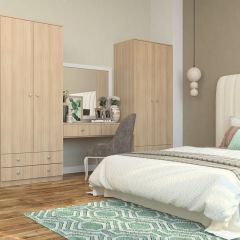 Шкаф Нина (М6) Ясень шимо светлый в Нытве - nytva.mebel24.online | фото