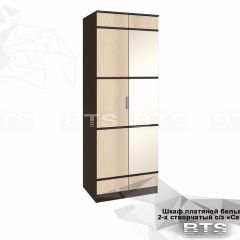 Шкаф 2-х створчатый Сакура + Зеркало (венге/лоредо) в Нытве - nytva.mebel24.online | фото 2