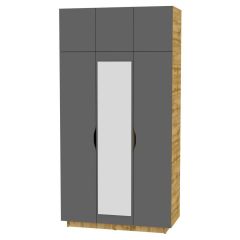 Шкаф с зеркалом "Аврора (H23_M)" в Нытве - nytva.mebel24.online | фото 19
