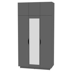 Шкаф с зеркалом "Аврора (H23_M)" в Нытве - nytva.mebel24.online | фото 20