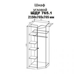 KI-KI ШДУ765.1 Шкаф угловой (белый/белое дерево) в Нытве - nytva.mebel24.online | фото 2