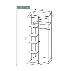 СКАНДИ ШДУ765.1 Шкаф угловой в Нытве - nytva.mebel24.online | фото 2