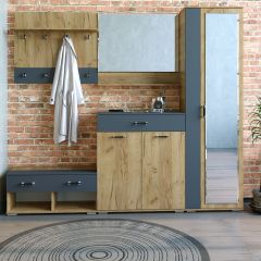 Шкаф ун-й с зеркалом НКМ Бостон Секция 5 в Нытве - nytva.mebel24.online | фото 2