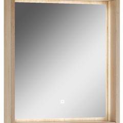 Шкаф-зеркало Nice 60 с подсветкой Домино (DN4706HZ) в Нытве - nytva.mebel24.online | фото