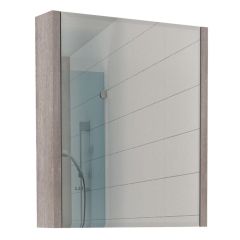 Шкаф-зеркало Quadro 60 Дуб серый левый/правый Домино (DQ1702HZ) в Нытве - nytva.mebel24.online | фото 1