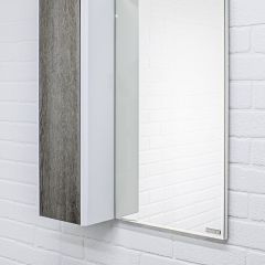 Шкаф-зеркало Uno 60 Дуб серый левый/правый Домино (DU1503HZ) в Нытве - nytva.mebel24.online | фото 8