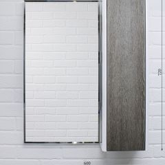 Шкаф-зеркало Uno 60 Дуб серый левый/правый Домино (DU1503HZ) в Нытве - nytva.mebel24.online | фото 7