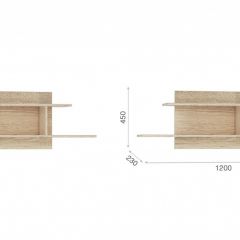 Система Стелс Полка навесная Дуб сонома в Нытве - nytva.mebel24.online | фото