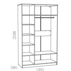 НМ 040.33 Х Шкаф для одежды "Оливия" в Нытве - nytva.mebel24.online | фото 3