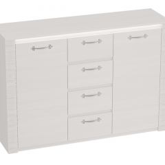 Спальный гарнитур Элана (модульная) Бодега белая в Нытве - nytva.mebel24.online | фото 3