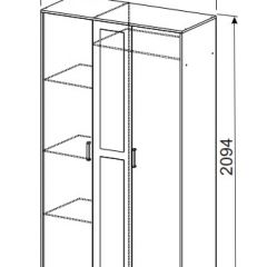 Спальный гарнитур МСП-1 (Дуб золотой/Камень темный) 1400 в Нытве - nytva.mebel24.online | фото 9