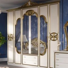 Спальный гарнитур Ольга (модульная) беж/золото в Нытве - nytva.mebel24.online | фото 2