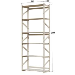 Стеллаж Конструктор Арт.С2000-1 в Нытве - nytva.mebel24.online | фото 2
