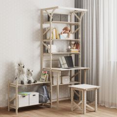 Стеллаж+стол со стойкой Конструктор Арт.СRСт2-1 в Нытве - nytva.mebel24.online | фото 4