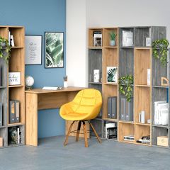 Стеллаж универсальный (ЛДСП камень темный) в Нытве - nytva.mebel24.online | фото 3
