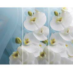 Стол Бостон-3 (Белая Орхидея) 1100/1420*700, опора Брифинг в Нытве - nytva.mebel24.online | фото 2