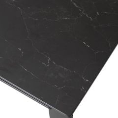 Стол CORNER 120 MATT BLACK MARBLE SOLID CERAMIC / BLACK, ®DISAUR в Нытве - nytva.mebel24.online | фото 9