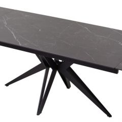 Стол FORIO 160 MATT BLACK MARBLE SOLID CERAMIC / BLACK, ®DISAUR в Нытве - nytva.mebel24.online | фото 5