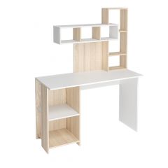 Стол компьютерный Олимп (дуб сонома/белый) в Нытве - nytva.mebel24.online | фото 3