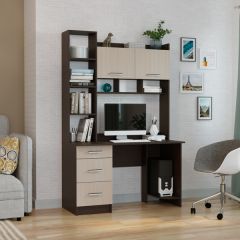 Стол компьютерный ПКС-5 Венге/Дуб белфорд в Нытве - nytva.mebel24.online | фото