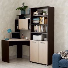 Стол компьютерный угловой УНИ ПКС-8 + Стеллаж ПКС-8 в Нытве - nytva.mebel24.online | фото
