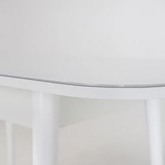 Стол раскладной со стеклом (опоры массив цилиндрический) "Хоста" в Нытве - nytva.mebel24.online | фото 6