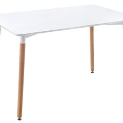 Стол деревянный Table 110х70х73 white / wood в Нытве - nytva.mebel24.online | фото