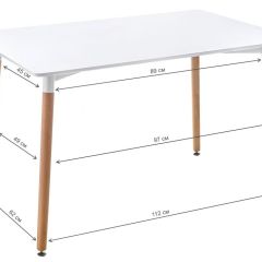 Стол деревянный Table 110 white / wood в Нытве - nytva.mebel24.online | фото 2