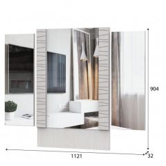 ГАММА 20 Стол туалетный + Зеркало (Серия №4) в Нытве - nytva.mebel24.online | фото 3