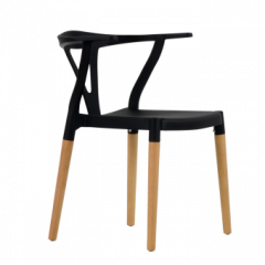 Стул Barneo N-218 Wishbone интерьерный кухонный черный в Нытве - nytva.mebel24.online | фото