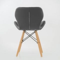 Стул Barneo N-42 Perfecto PU серый в Нытве - nytva.mebel24.online | фото 3