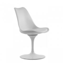 Стул Barneo N-8 Tulip style белый с белой подушкой в Нытве - nytva.mebel24.online | фото