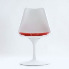 Стул Barneo N-8 Tulip style белый с красной подушкой в Нытве - nytva.mebel24.online | фото 2